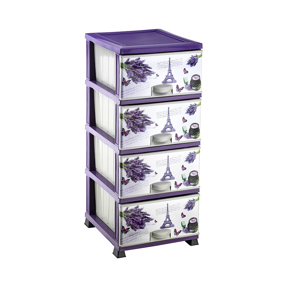 Комод пластиковый Элиф (Elif) Париж (Paris). 90х39х48. 4 секции. Одесса - изображение 2