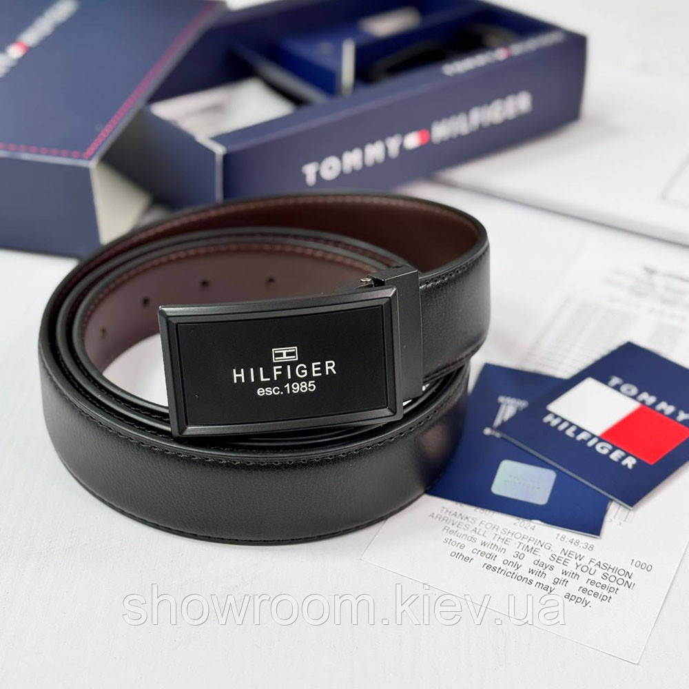 Ремень и две пряжки в подарочной коробке TH (065) Киев - изображение 3