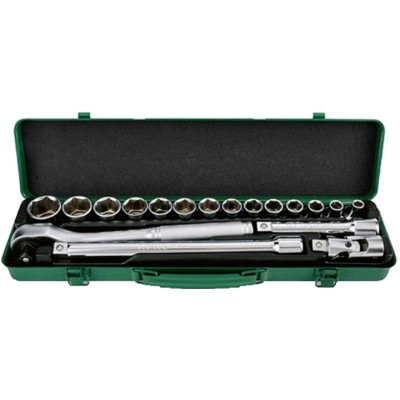 Набір головок Toptul з тріскачкою 1/2" 18шт. (GCAD1821) Вінниця - фото 1