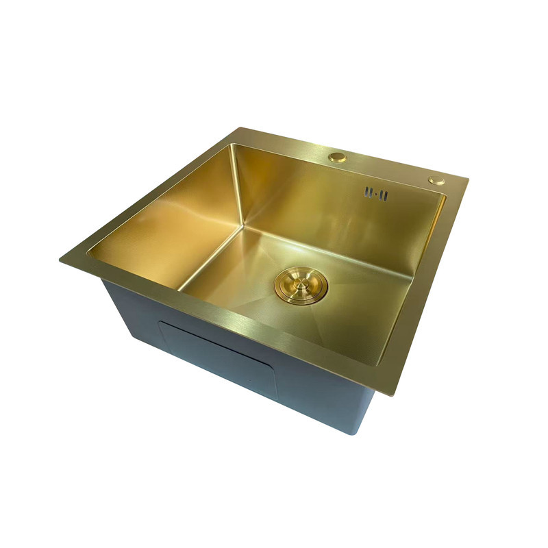 Мийка Mixxus MH5050 Micro Decor Brushed Gold (3.0/0.8) з нерж. сталі (колір матове золото) (MI8214) Київ - фото 2