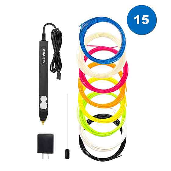 3D-ручка 3Doodler Flow для професійного користування – Синя Дніпро