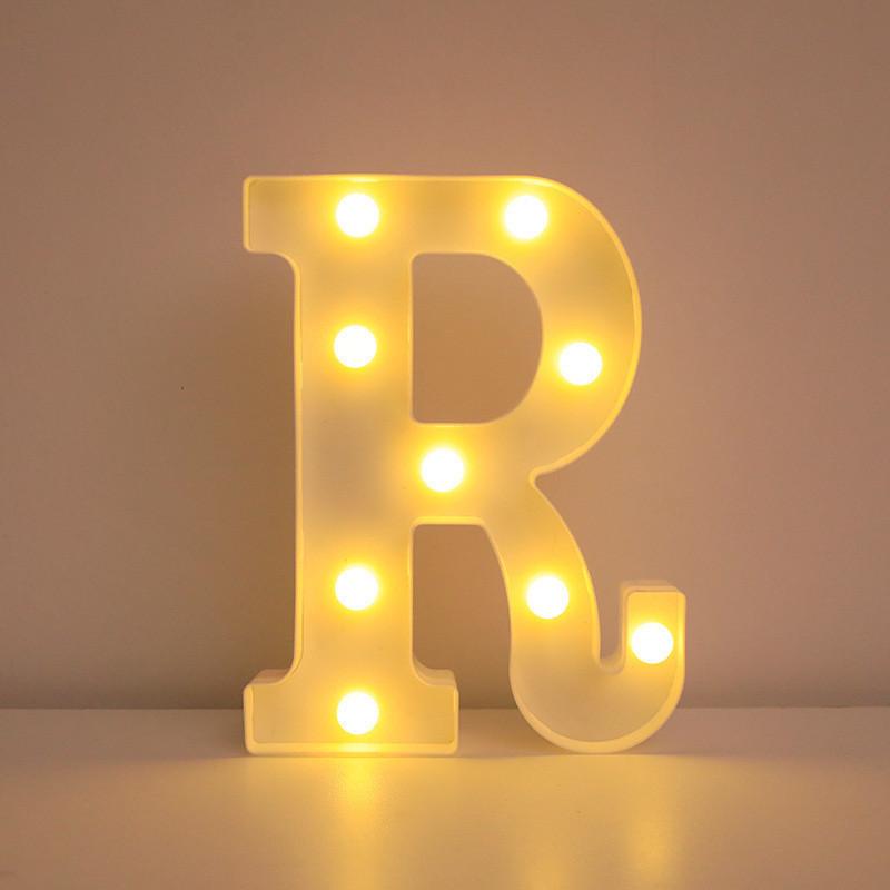 Буква с подсветкой R объемная маленькая 21 на 18 см белый Киев - изображение 1