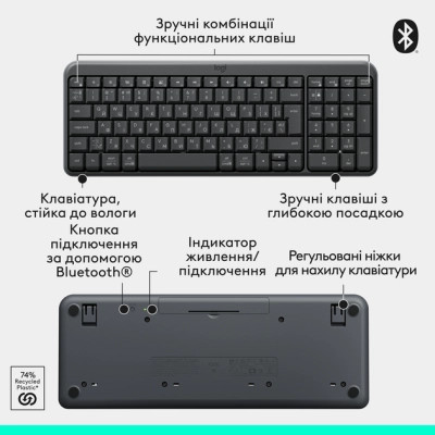 Комплект Logitech MK250 Bluetooth UA Graphite (920-013823) Вінниця - фото 10