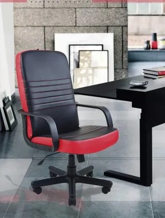 Офісне Крісло Керівника Richman Prius Fly 2230/2210 Пластік М2 AnyFix Чорно-червоний Київ