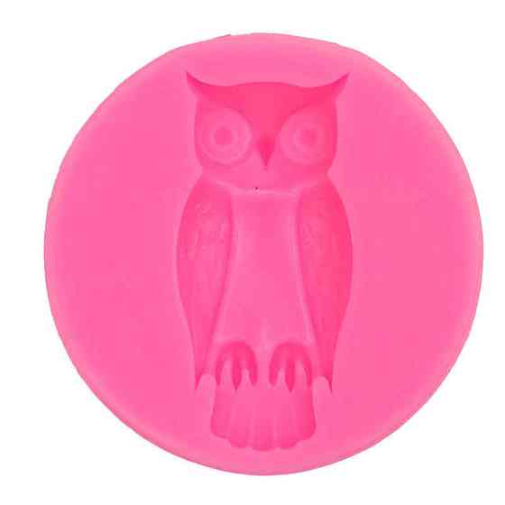 Молд силиконовый Сова 49 на 25 мм розовый Киев