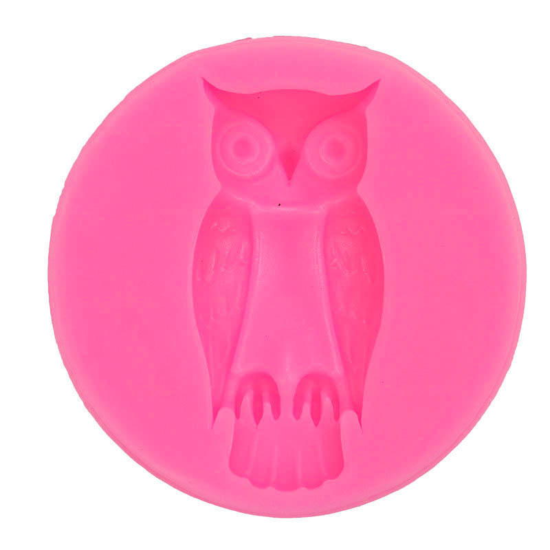 Молд силиконовый Сова 49 на 25 мм розовый Киев - изображение 6