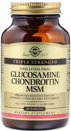 Глюкозамин хондроитин МСМ Solgar Glucosamine Chondroitin MSM 60 таб Киев