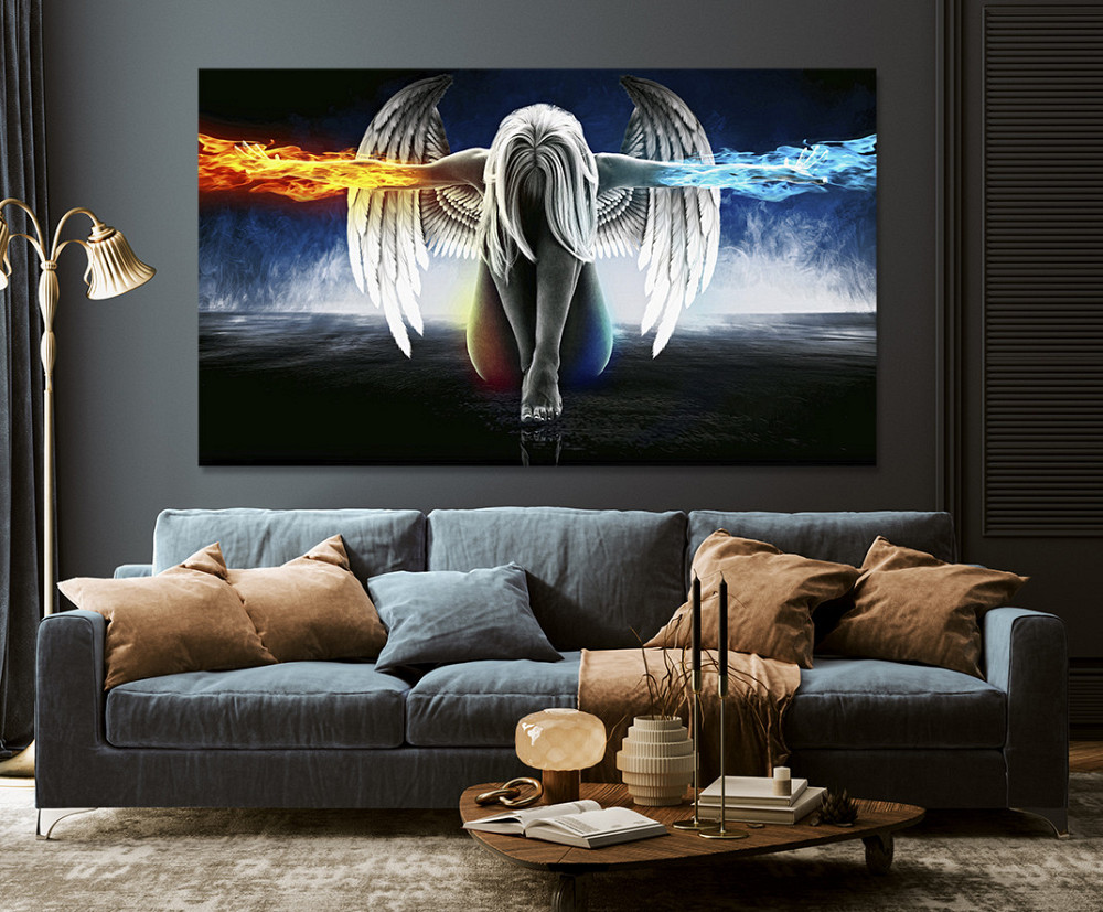 Картина холст  у вітальню / спальню   Дівчина стихій     MLP_50 ( 60х30см ) 80х160см Київ - фото 3