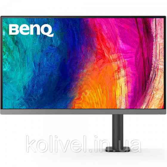TFT 27" BenQ PD2706UA, 4K UHD, IPS, 99% sRGB, HDR10, HDMI, DP, USB-C, USB-hub, HAS, колонки (9H.LLKLB.QBE) Київ