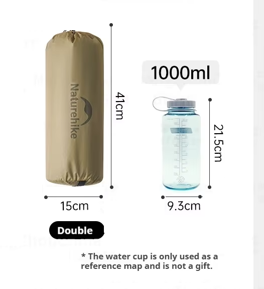 Палатка двухместная легкая Naturehike Mongar UL 2 15D двухслойная (Песочный) Винница - изображение 5