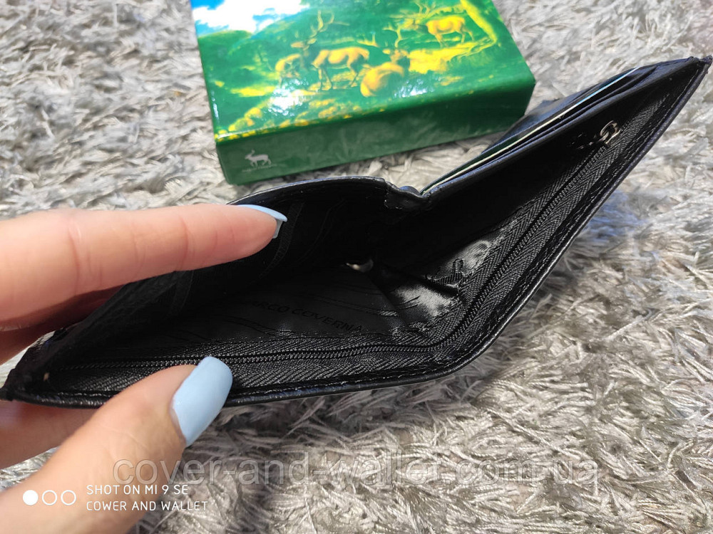 Маленький мужской кошелек на магнитах с зажимом для купюр Marco Coverna Киев - изображение 8