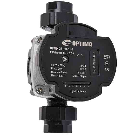 Насос циркуляційний енергоощадний  Optima PRIME UPMH 25-80AUTO 130мм + гайки Тернопіль