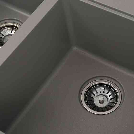 VALESO Гранітна мийка для кухні VALESO HARMONY 7850 матова Сірий металік Киев