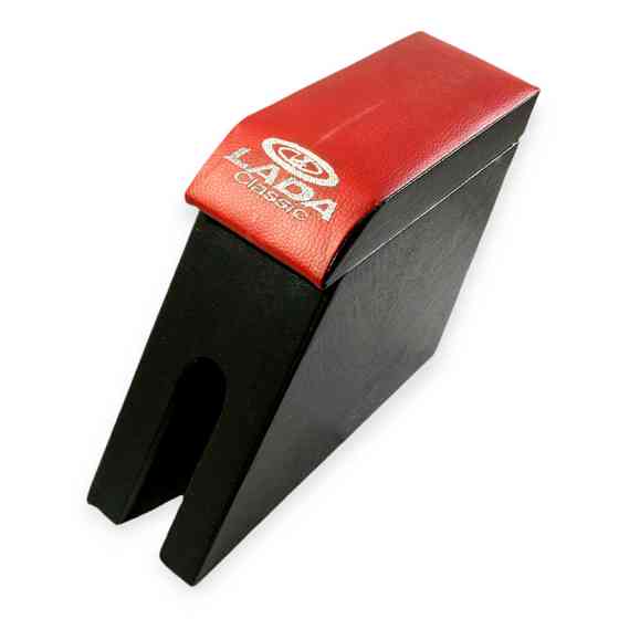 Підлокітник ваз 2101-06 червоний з вишивкою (шкірозамінник) Мукачево