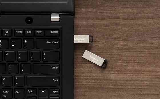 Flash Drives Kingston DataTraveler Kyson 64GB USB 3.2 (DTKN/64GB) Silver/Black (6622888) Киев