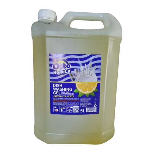Гель для миття посуду 5л (каністра) Лимон та м'ята Otto ДОНАТ Житомир - фото 1