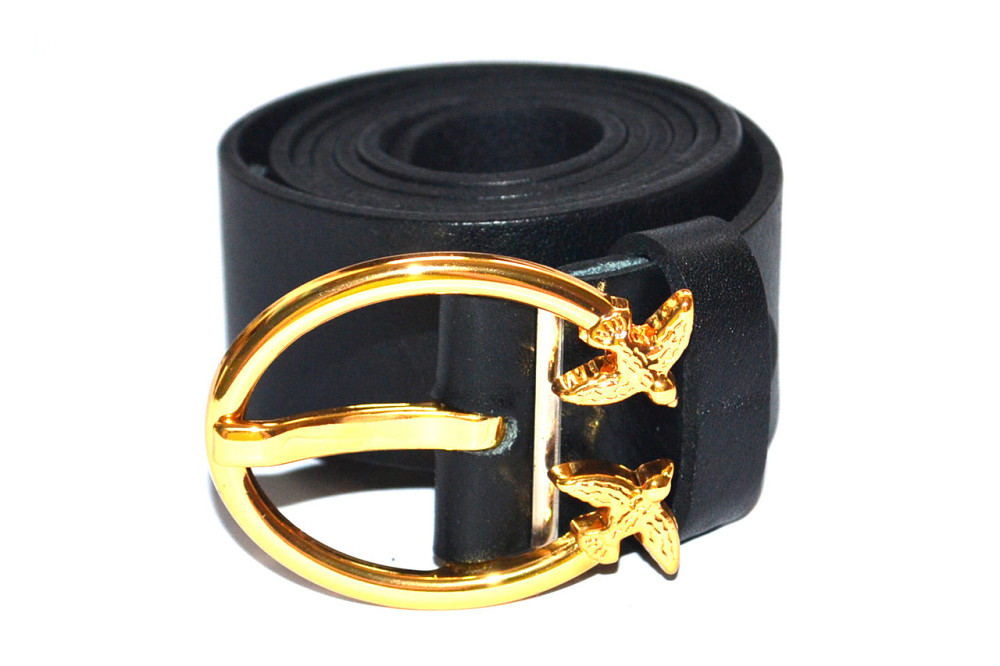 Шкіряний ремінь жіночий чорний 1100х35 мм Одеса - фото 2