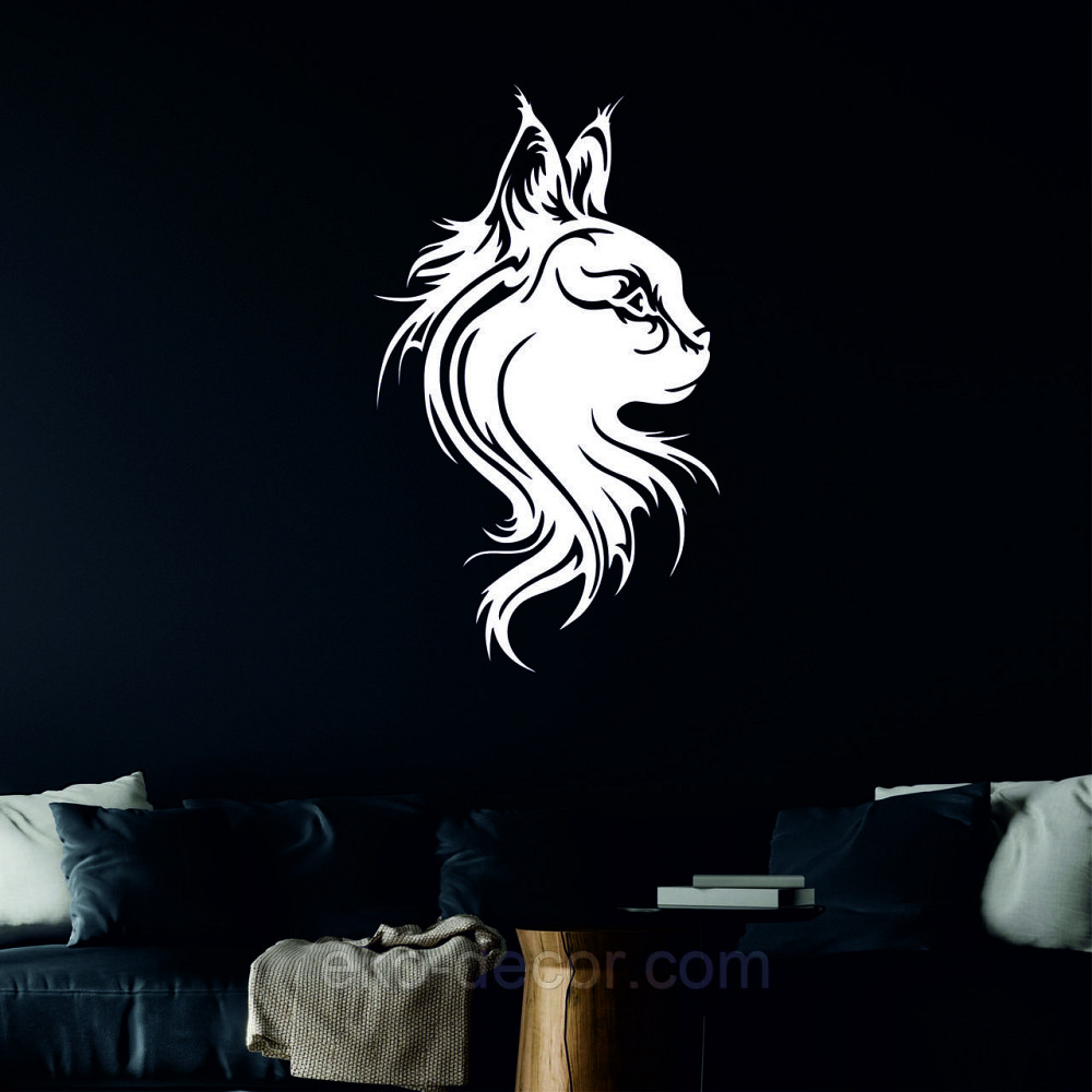 Декоративное настенное Панно «Кот» Декор на стену 90*54 см, Белый Киев - изображение 5