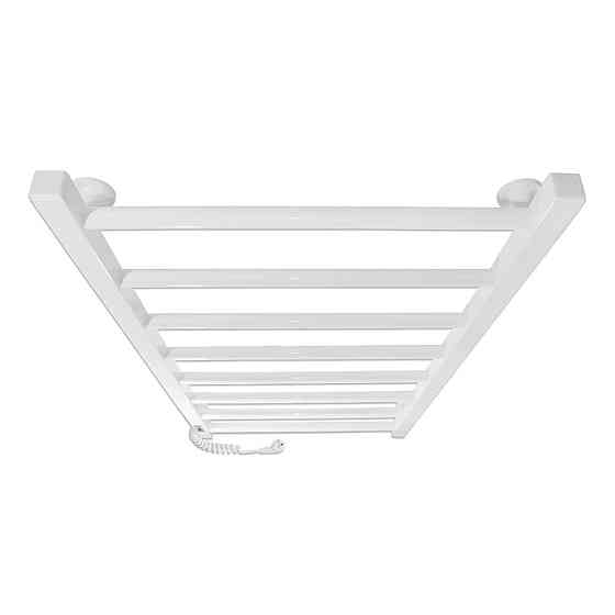 Електрична рушникосушка Laris Зебра Альфа ЧК6 400Х800 Е білий, ліве підключення Київ