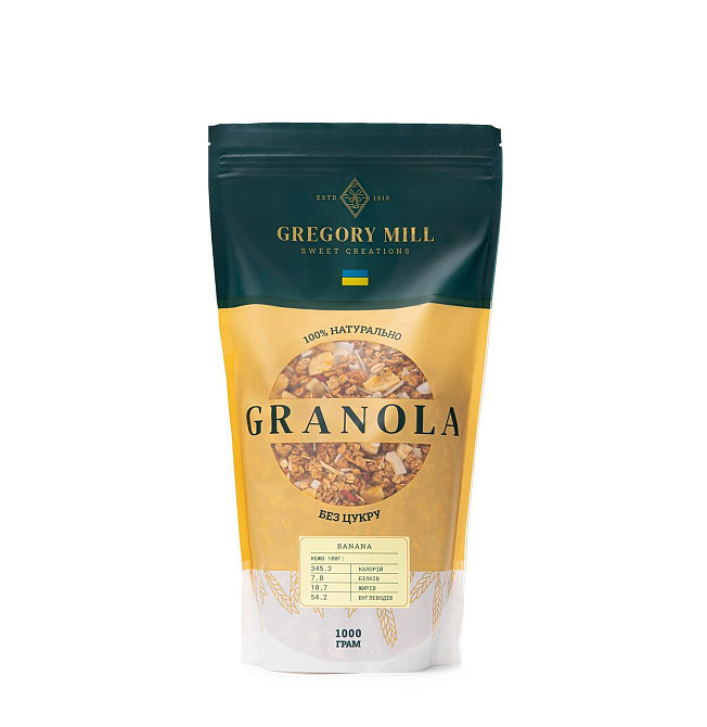 Гранола Банан Gregory Mill Banana, 1000 г Киев - изображение 6