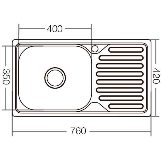 Мийка кухонна Zerix Z7642-08-180E    ( ZX1602 ) 26738 Харків