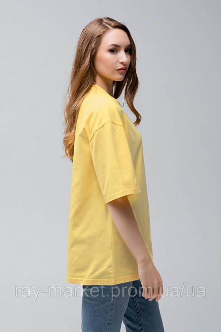 Футболка оверсайз RAY OVERSIZE женская лимонная (U0104W-Lemon) Киев - изображение 2