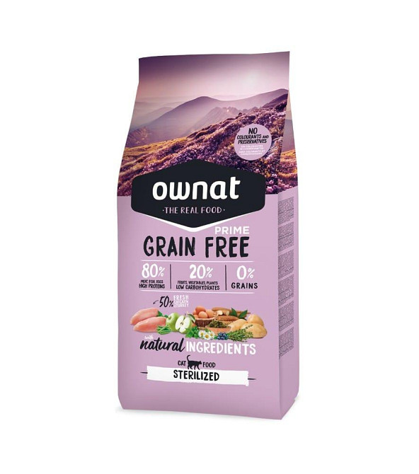 Сухий корм Овнат Ownat Grain Free для стерелізованих котів, 1 кг Вінниця - фото 1