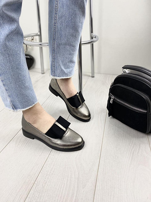 Olli Туфлі жіночі OLLI T-141-10120 графіт (весна-осінь, шкіра натуральна) (3287) 36р.37р.38р. Коломыя - изображение 3