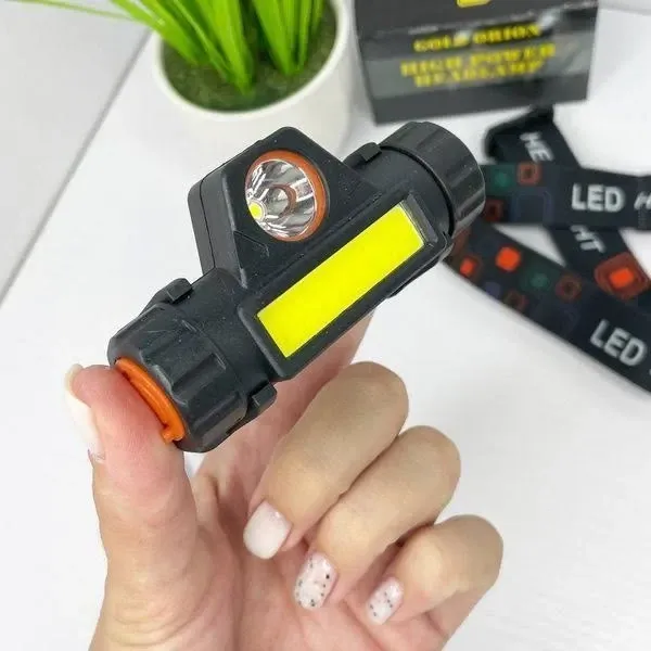 Універсальний ліхтар Bailong BL-8101-XPE+COB налобний і ручний, потужний світлодіодний для туризму та роботи Одеса - фото 8