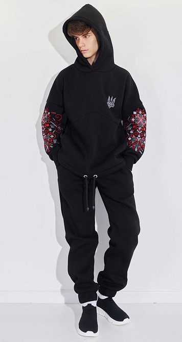 Теплий костюм з українською вишивкою (164 см) Київ - фото 1