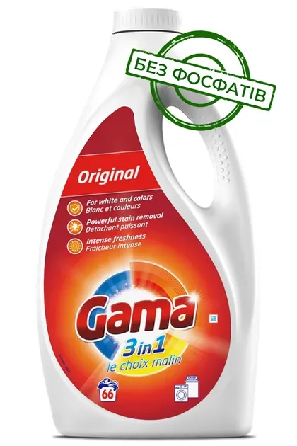 Гель для стирки Gama Универсальный, 3 л (66 стирок) Львов - изображение 1