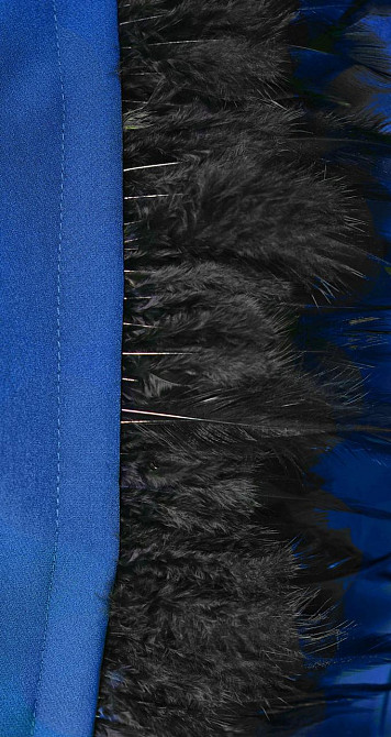 Стильный брючный костюм с натуральными пёрышками (40) Киев - изображение 5