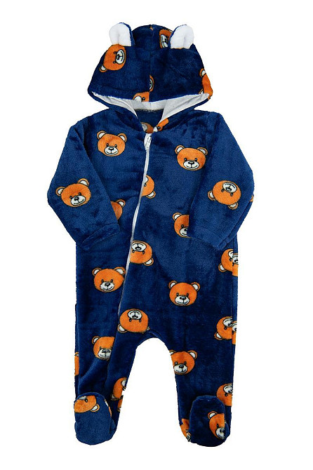 Комбинезон с ушками для  малышей плюшевый (человечек)  топ 80 Киев - изображение 1