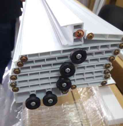 Двері гармошка глуха   DiCi Doors  "Ясен білий" 810х2030х6мм  DiCi-6 №101 Дніпро