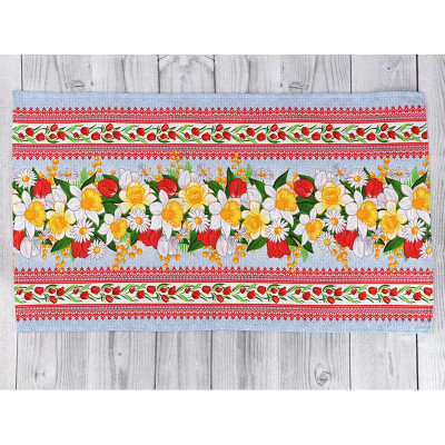 Рушник Руно вафельний набивний Весняні квіти -3, 45х80 см (202.15_Весняні квіти_3) Вінниця - фото 2