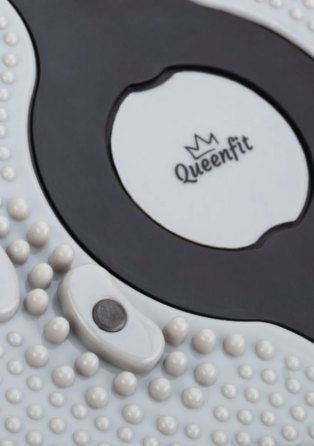 Диск здоров'я Queenfit масажний з магнітами і лічильником чорно-сірий Киев