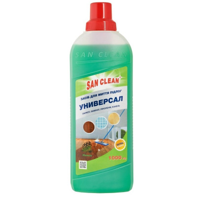 Средство для мытья пола San Clean универсал Хвоя 1 кг (4820003543818) Винница - изображение 1