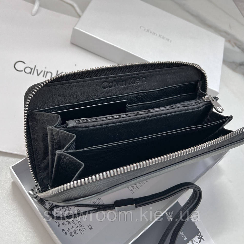 Чоловічий шкіряний гаманець на блискавці (1442) Київ - фото 4