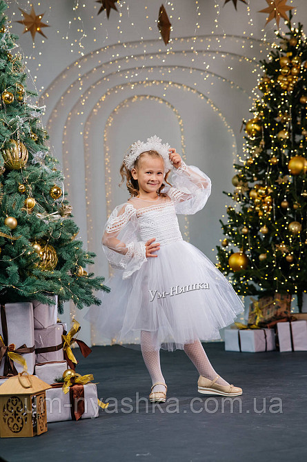 Платье Снежинка Белое нарядное платье с рукавами Кривой Рог - изображение 12
