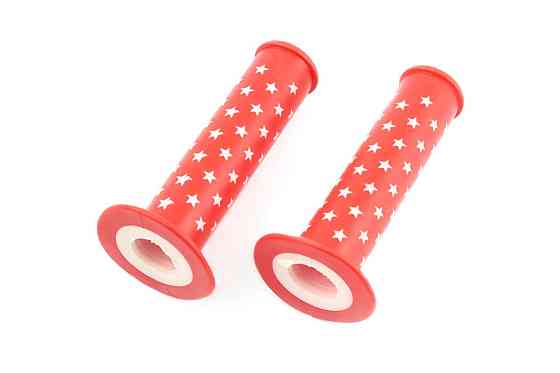 Ручки руля велосипедные (красная,звезды) Мукачево