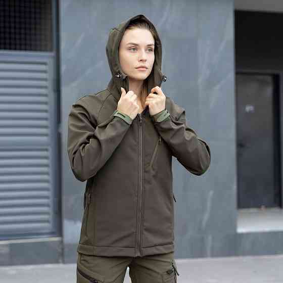 Женская тактическая куртка хаки Pobedov Matrix Киев