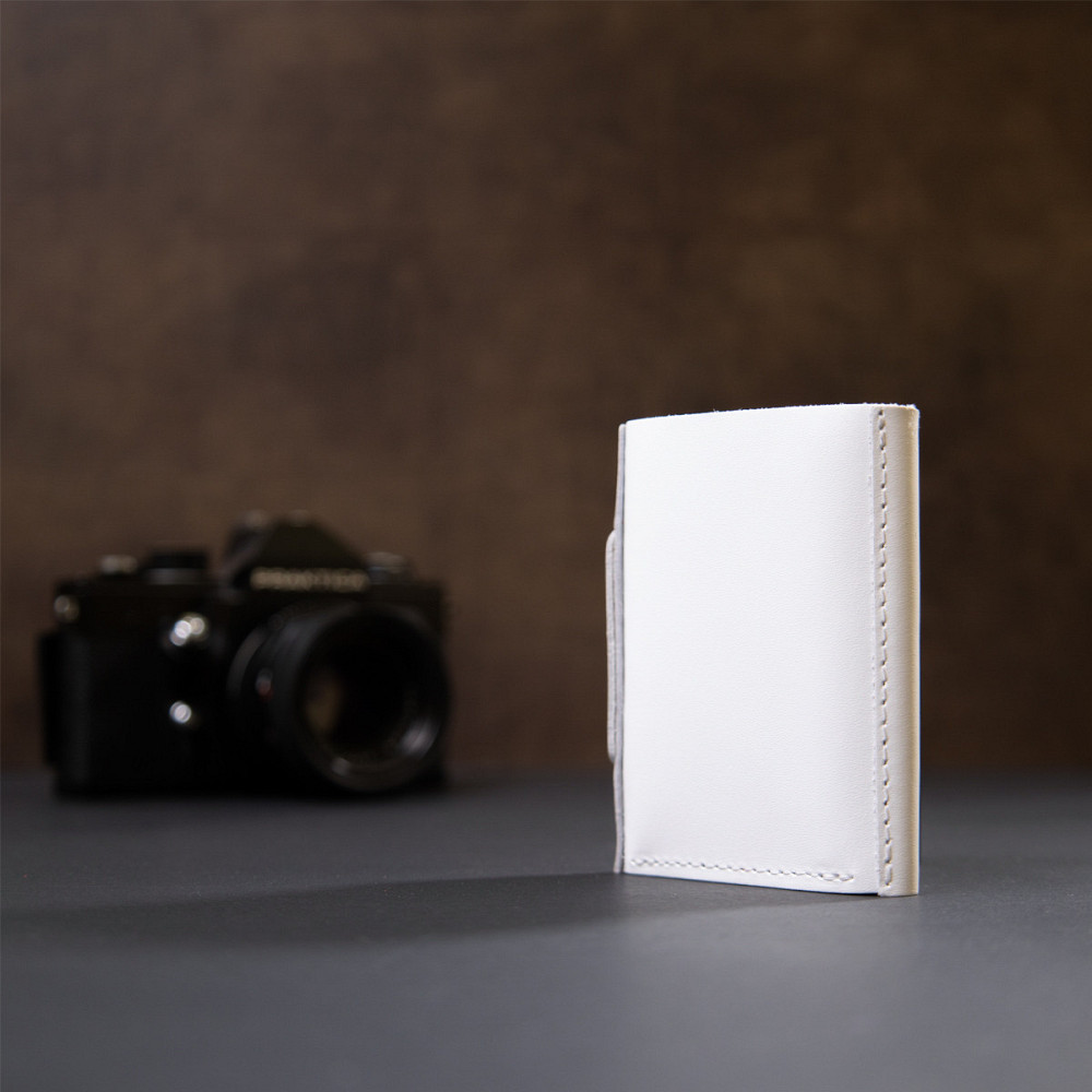 Жіноче шкіряне портмоне Білий (GRANDE PELLE) Київ - фото 2