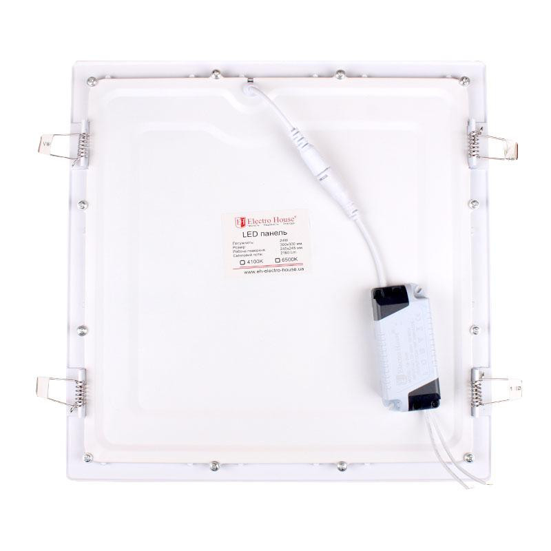 Потолочный светодиодный светильник встраиваемый квадратный 24 Вт 4100К Киев - изображение 3
