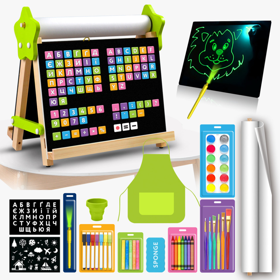 Мольберт дитячий настільний Двосторонній "5 в 1" Lumik LMA5N Вінниця - фото 1