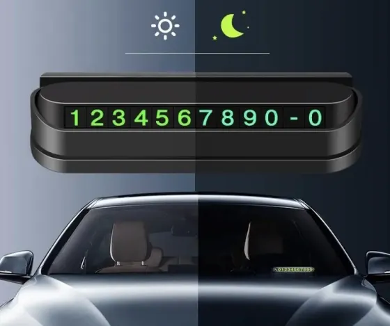 Автовизитка с телефоном (Паркововочная карта) Temporary Parking Card Коломыя