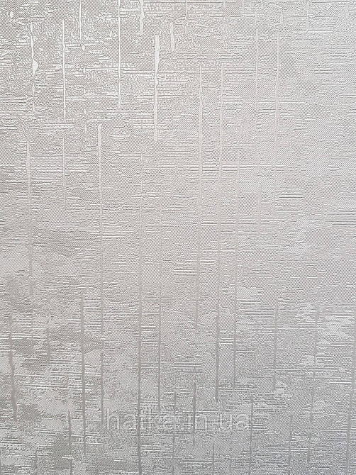 Шпалери метрові вінілові на флізеліні Sintra Structure під штукатурку сірі зі смужкою з глянцем 524046 Київ - фото 2