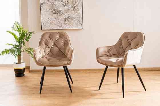 Стілець CHERRY VELVET чорний каркас/беж BL.28 Київ