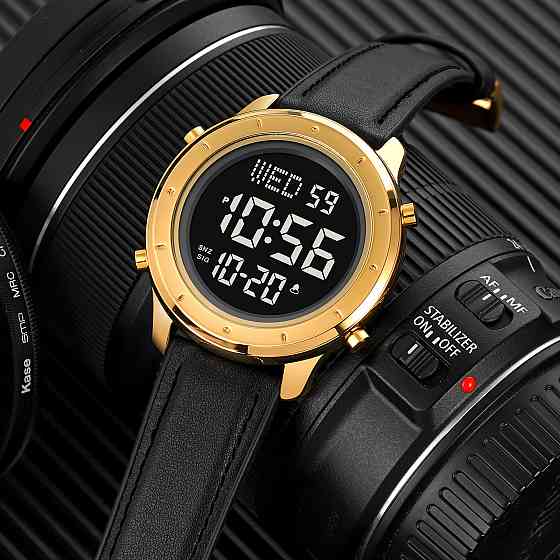 Skmei 1864LGDBK Gold-Black Leather SBR Киев