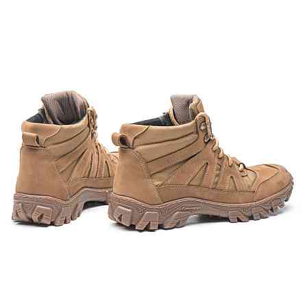 Тактичні черевики шкіряні, кордура. Прошиті, Міцні (койот) 44 (29) Харків