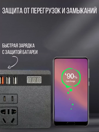 Автомобільний інвертор у прикурювач 12/24 V Вінниця